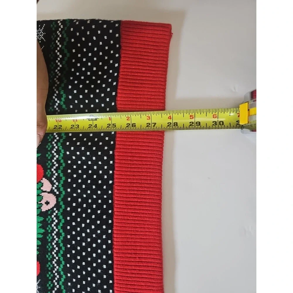 SpongeBob Patrick Star Christmas Ugly Sweater Men's‎ M Black Holiday Nickelodeon